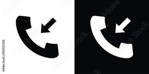 Incoming Call icon. Design for website and mobile apps.
