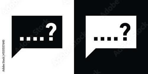 Interrogation icon. Design for website and mobile apps.