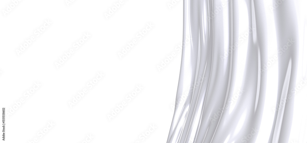 Obraz premium Abstract white silk fabric background. Perfect for elegant designs.