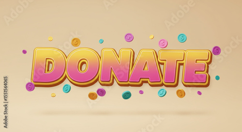 Donate  Support a Cause with a Colorful 3D Design