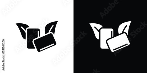 Mint gum icon. Design for website and mobile apps.