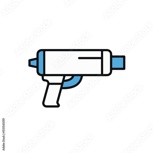 Illustration of a futuristic gun, representing potential and technology.