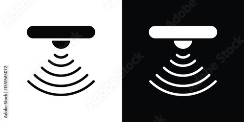 Motion sensor icon. Design for website and mobile apps.