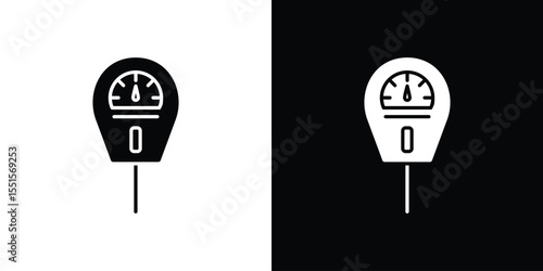 Parking meter icon vector, Symbol, logo illustrations