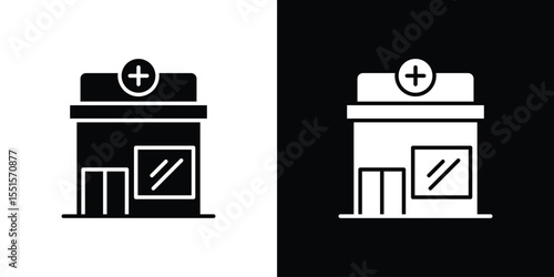 Pharmacy icon. Design for website and mobile apps.