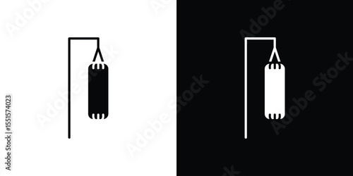 Punching bag icon vector, Symbol, logo illustrations