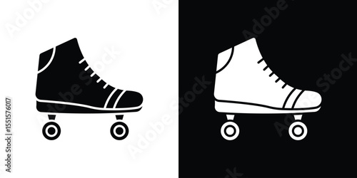 Roller skates icon vector, Symbol, logo illustrations