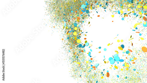 Vibrant confetti burst, per...