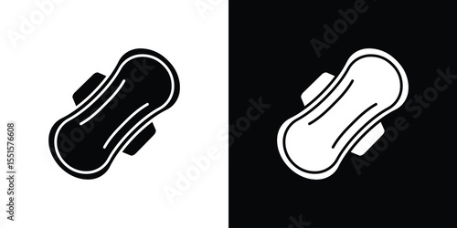 Sanitary pad icon vector, Symbol, logo illustrations