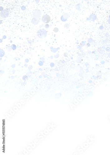 Soft, light blue bubbles on...