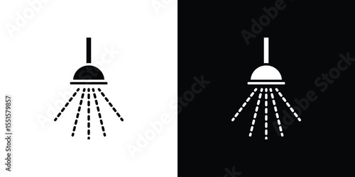 Shower down icon vector, Symbol, logo illustrations
