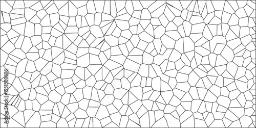 Geometric cell pattern in black and white a modern abstract texture for backgrounds and design projects ideal vector illustration