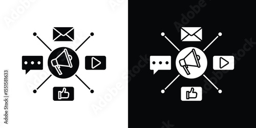Social campaign icon vector, Symbol, logo illustrations