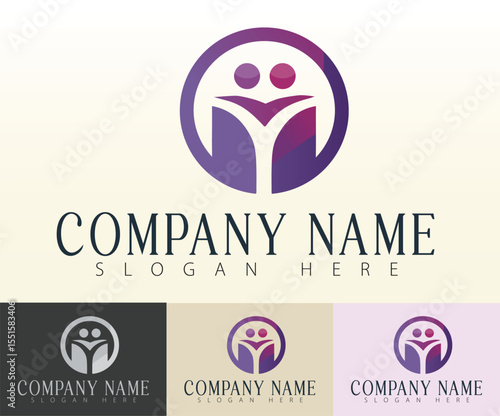 Business logo design featuring a modern and unified aesthetic.