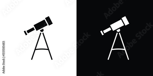 Telescope icon vector, Symbol, logo illustrations