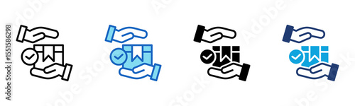 Item Received icon Multi Style Vector Illustration
