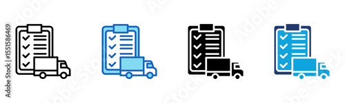 Proof Of Delivery icon Multi Style Vector Illustration