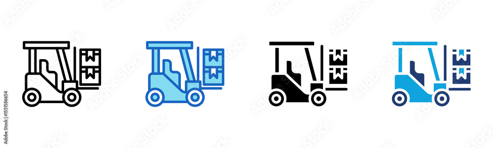 Cargo Handling icon Multi Style Vector Illustration Cargo Handling icon Multi Style Vector Illustration