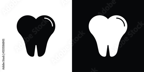 Tooth icon. Design for website and mobile apps.