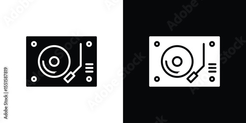 Turntable icon vector, Symbol, logo illustrations