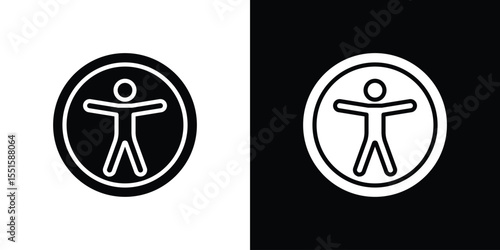Universal access icon vector, Symbol, logo illustrations