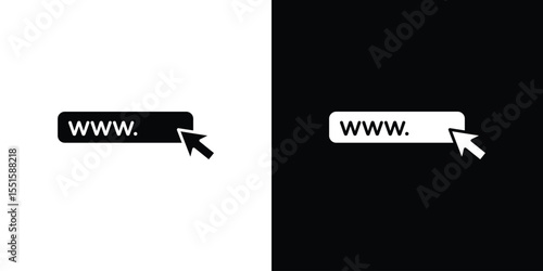 Url icon vector, Symbol, logo illustrations