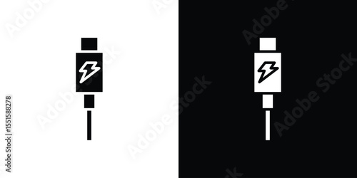 USB type c icon. Design for website and mobile apps.