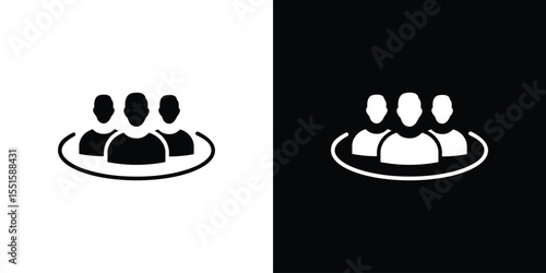 Users icon vector, Symbol, logo illustrations