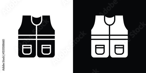 Vest jacket icon vector, Symbol, logo illustrations