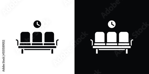 Waiting Room icon vector, Symbol, logo illustrations