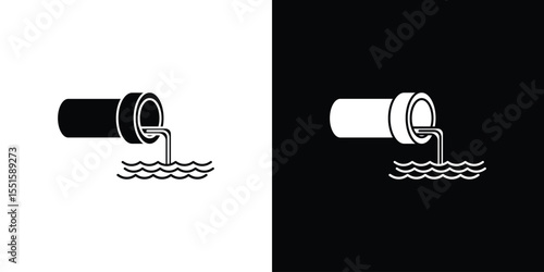Wastewater icon vector, Symbol, logo illustrations