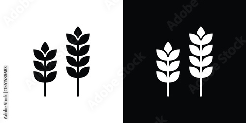 Wheat icon vector, Symbol, logo illustrations