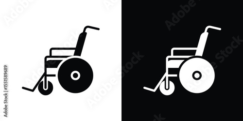 Wheelchair icon. Design for website and mobile apps.