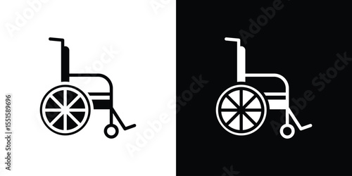 Wheelchair icon vector, Symbol, logo illustrations