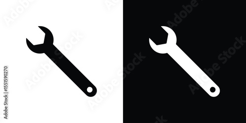 Wrench icon vector, Symbol, logo illustrations