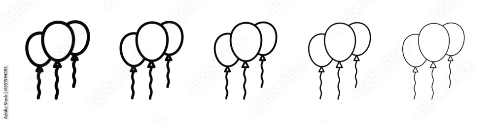 Balloons icon vector, Symbol, logo illustrations Balloons icon vector, Symbol, logo illustrations