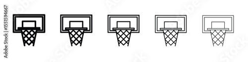 Basketball hoop icon vector, Symbol, logo illustrations