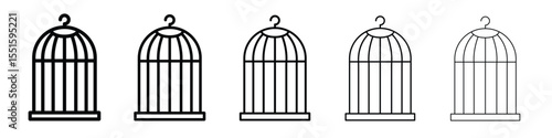 Bird cage icon vector, Symbol, logo illustrations