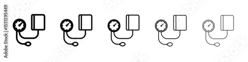 Blood pressure meter icon vector, Symbol, logo illustrations