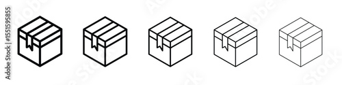 Boxes icon vector, Symbol, logo illustrations