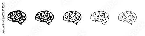 Brain icon vector, Symbol, logo illustrations
