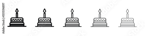 Cake icon. Design for website and mobile apps.