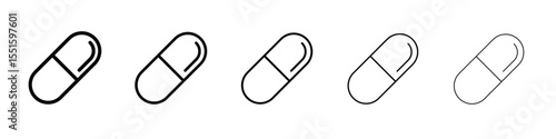 Capsules icon vector, Symbol, logo illustrations