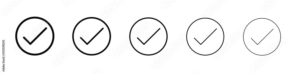 Checkmark icon vector, Symbol, logo illustrations Checkmark icon vector, Symbol, logo illustrations