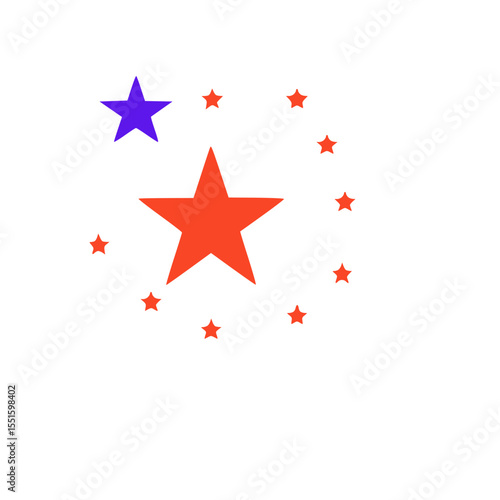 Rating , favorite and decoration symbol.