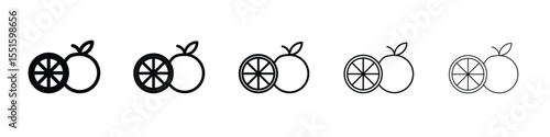 Citrus icon vector, Symbol, logo illustrations