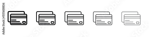 Credit card icon vector, Symbol, logo illustrations