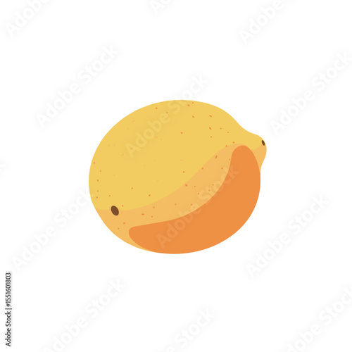 Vibrant Citrus Fruit Illustration with Soft Hues.