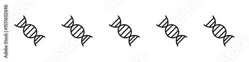 DNA icon vector, Symbol, logo illustrations
