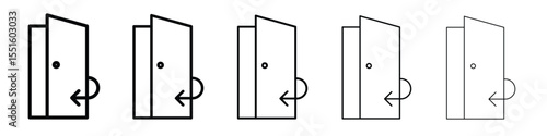 Door closed icon vector, Symbol, logo illustrations